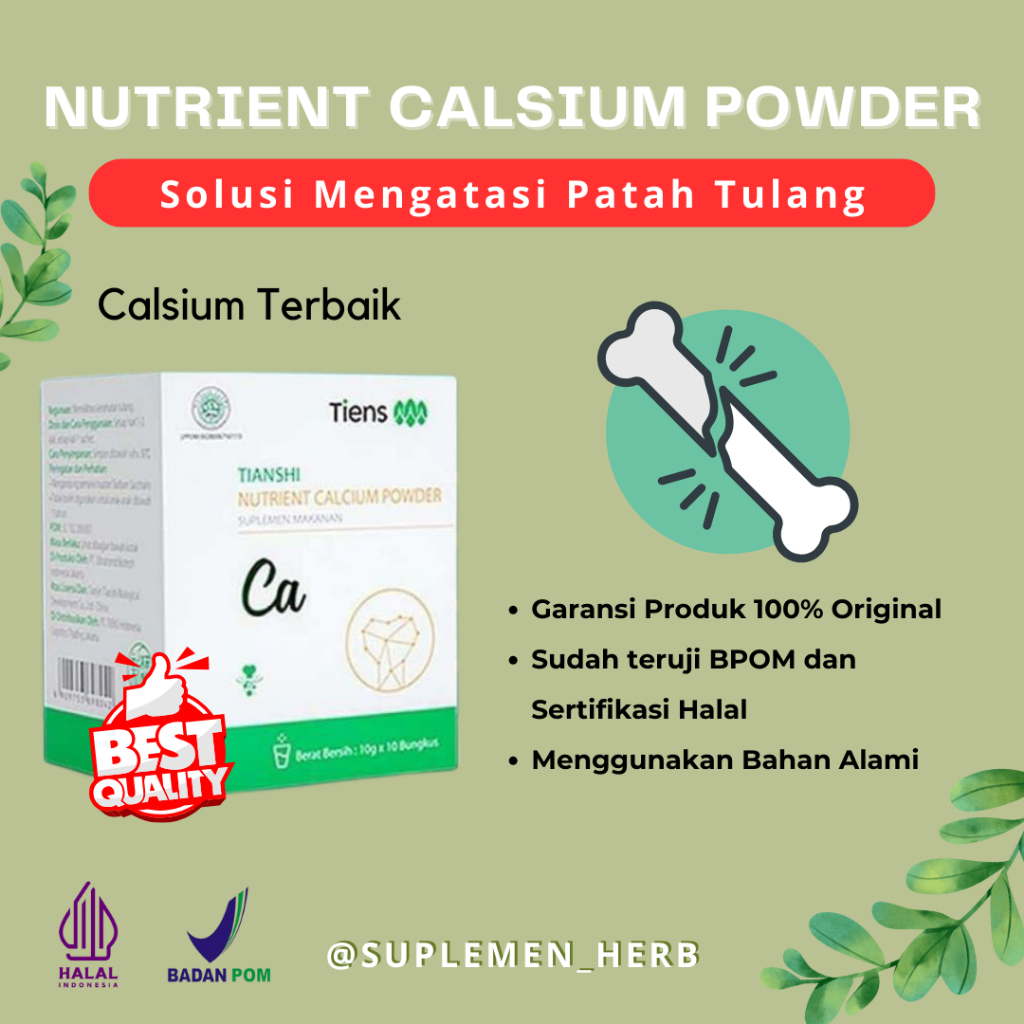 TIENS NUTRIENT CALSIUM POWDER 100% ORIGINAL | KALSIUM TIANSHI UNTUK PATAH TULANG | KALSIUM TIENS TER
