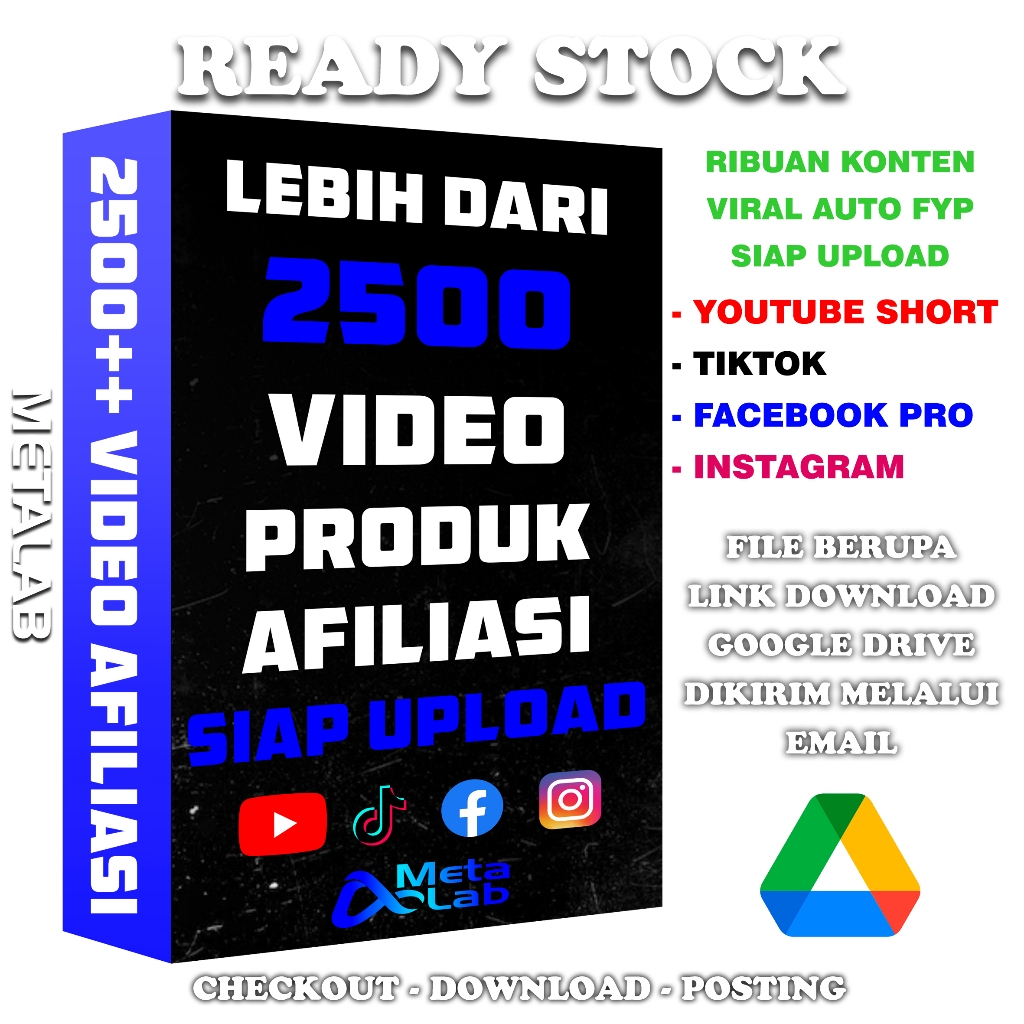 2500 Lebih Video Produk Afiliasi Viral Siap Upload