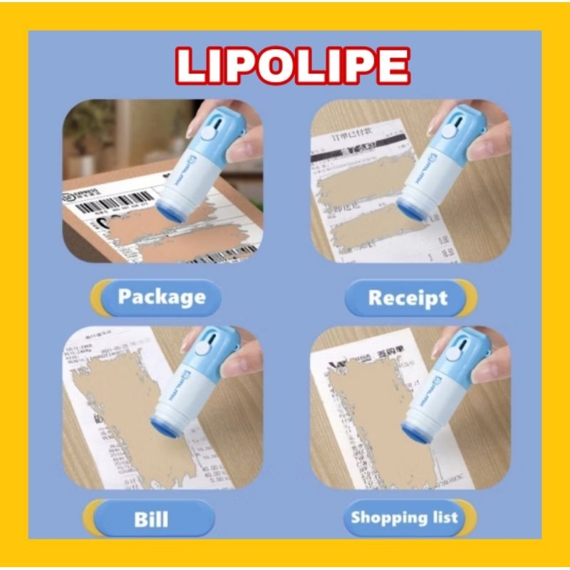 

Penghapus dan Cutter Penghapus Alamat Resi Paket/Information Remover Receipt Cutter Mini 2in1 Package Opener
