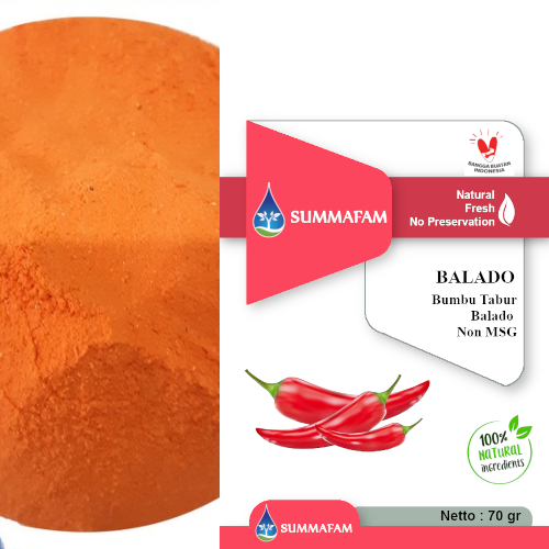 

Summafam Balado Seasoning - Bumbu Tabur Balado Non MSG