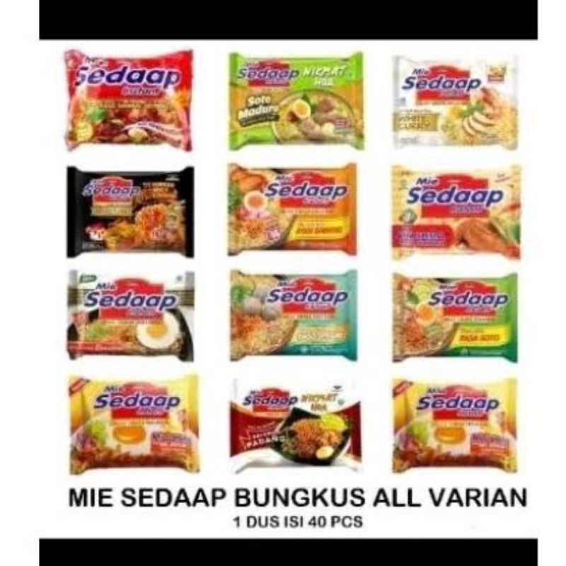 mie sedap 1 dus isi 40 pcs