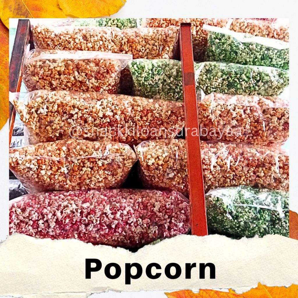 

Popcorn Manis 1 BALL ( 1KG )/ Jagung Brondong Manis/ Snack Kiloan Murah/ MAK E DOR