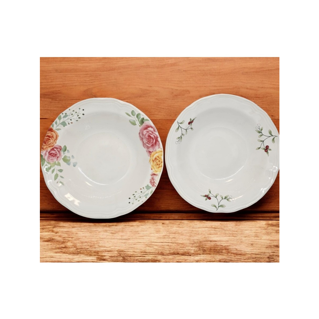 Mangkuk Kecil Keramik motif Bunga/Buah