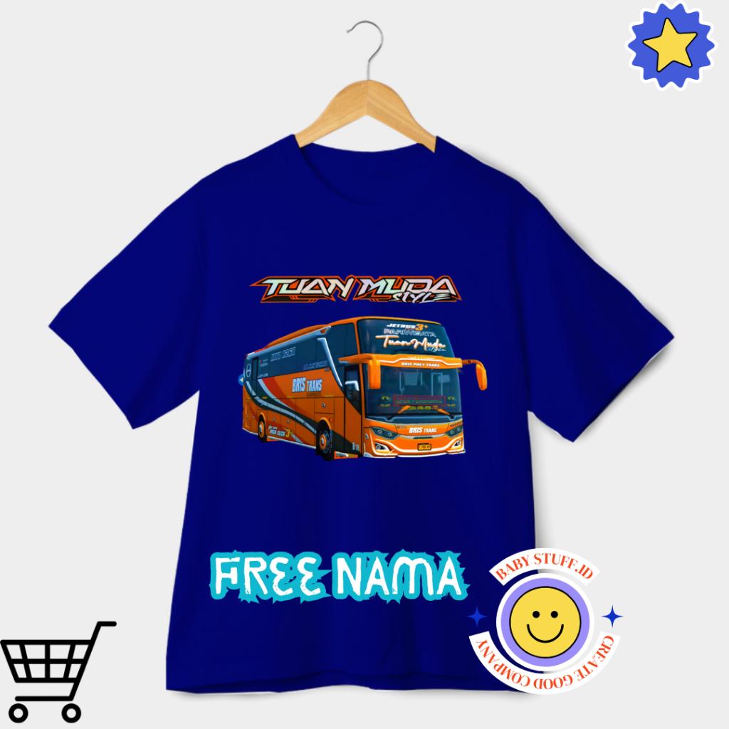 BAJU ANAK KAOS ANAK BUS TUAN MUDA