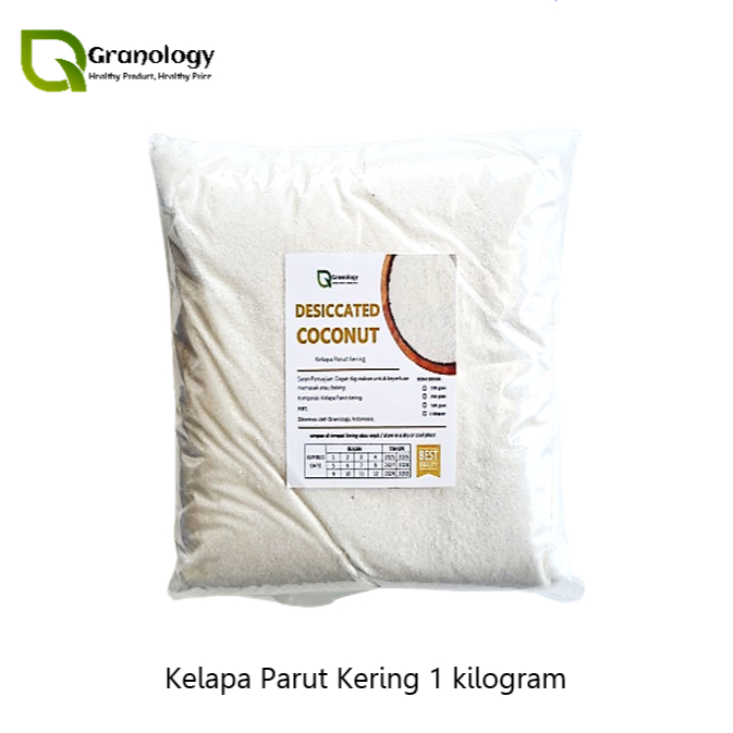 

Kelapa Parut Kering / Dessicated Coconut (1 kilogram) by Granology