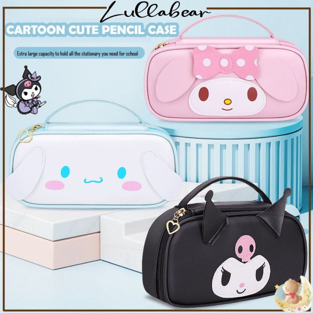 

LULLABEAR - TEMPAT PENSIL SANRIO 3D PU KULIT LEATHER KAPASITAS BESAR / PENCIL CASE KARAKTER SANRIO MELODY KUROMI CINNAMOROLL