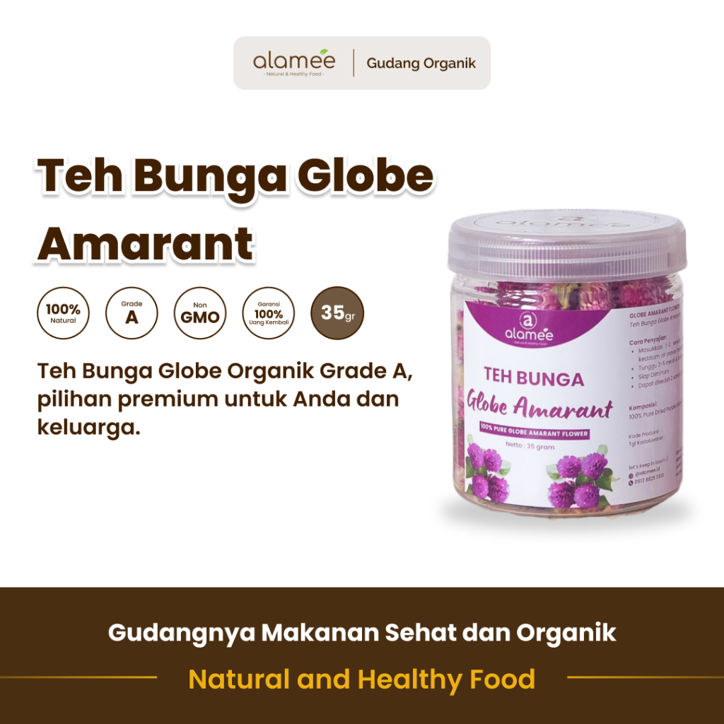 

alamee teh bunga purple globe amaranth adalah pilihan sehat dengan daun kering berkualitas herbal