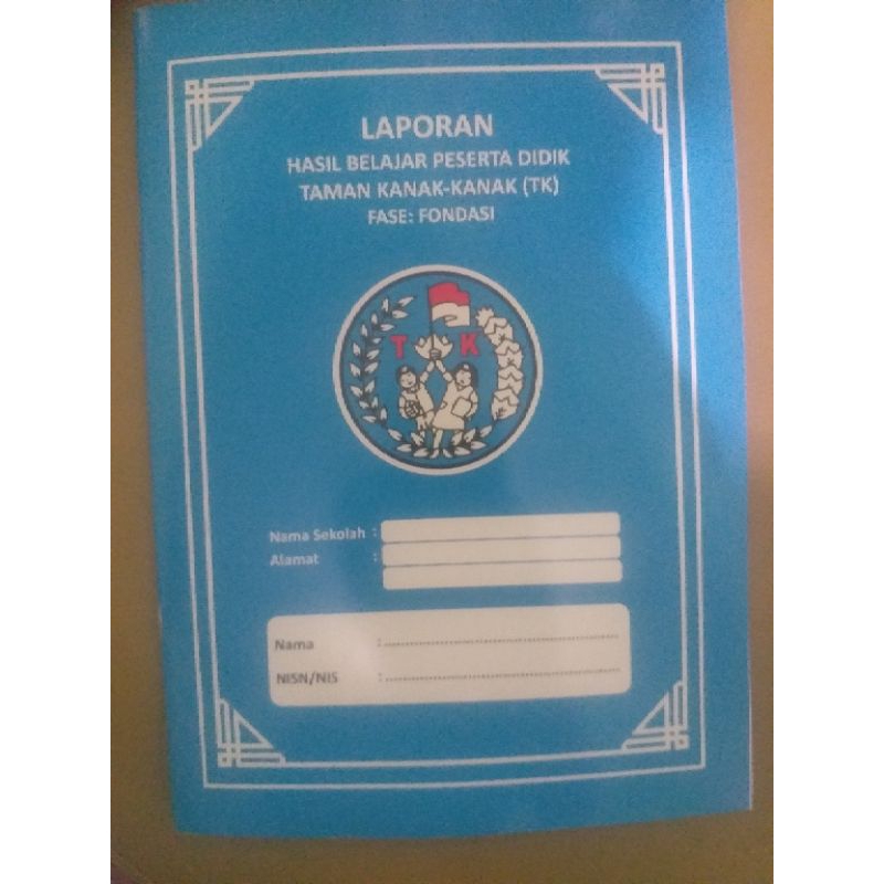 

Buku raport anak TK