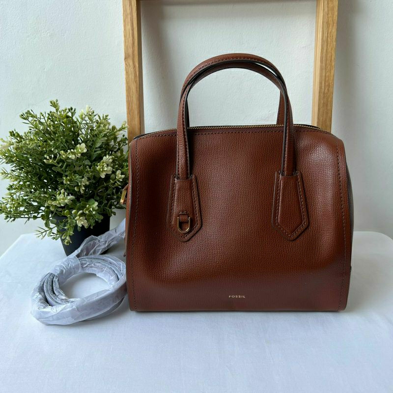 Fossil Wren Satchel Medium Brown