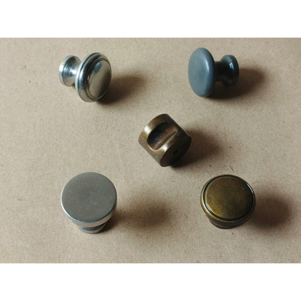 Handle Knob Bulat Tarikan Laci Bulat Kuningan Antik