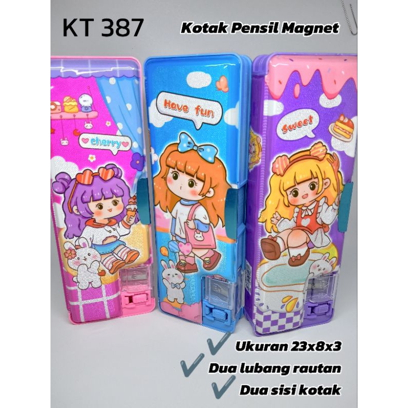 

Kotak Pensil Magnet Dua Lubang Rautan