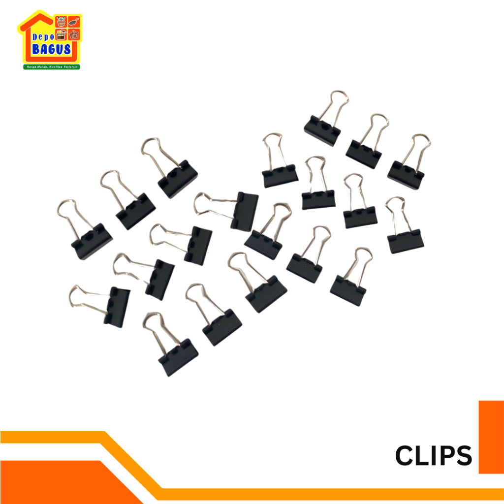 

Binder Clips Isi 10pcs, Penjepit Kertas