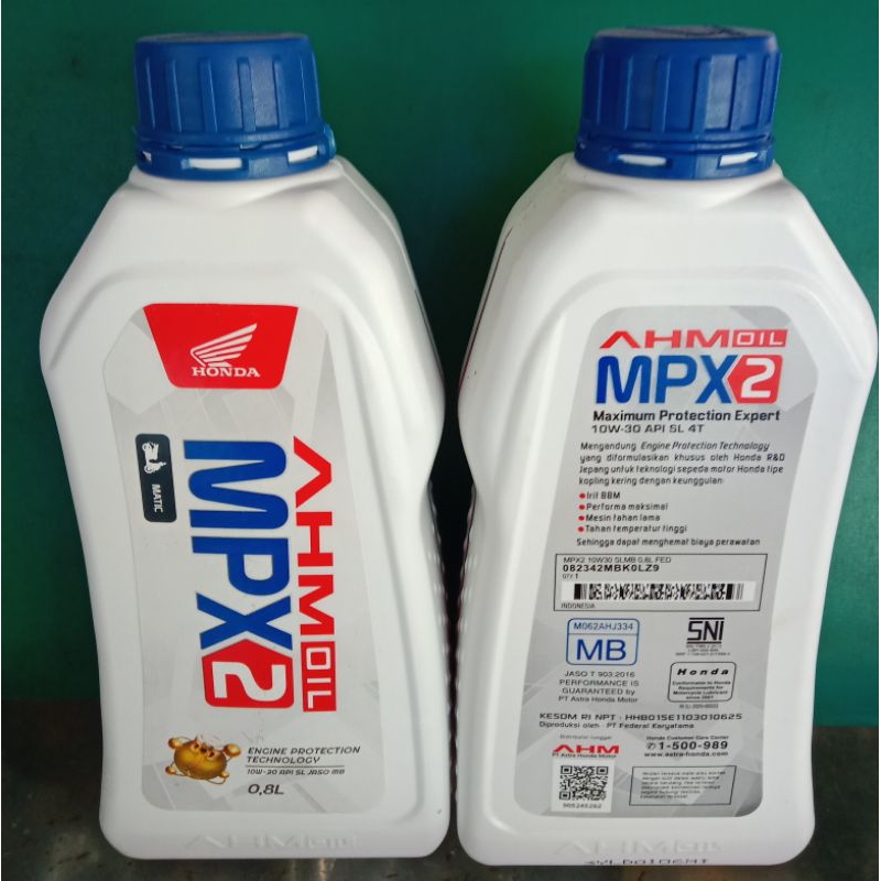 oli motor honda mpx