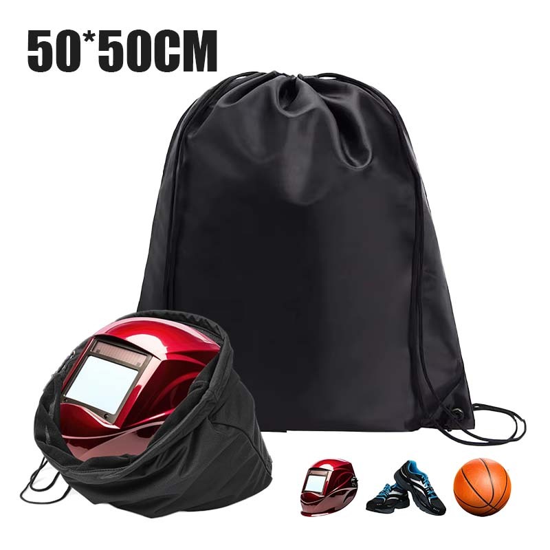 Tas Serut Hitam Kain Tas Serut Bahan Tebal Tas Serut Tas Futsal Drawstringbag Tas Serut Hitam Polos