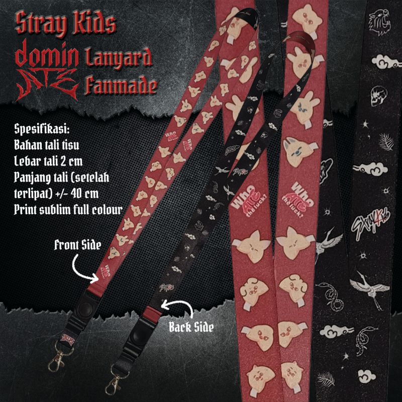 

Stray Kids DominATE Lanyard & Lucky Charm/Lanyard Charm/Bag Charm/Keychain fanmade