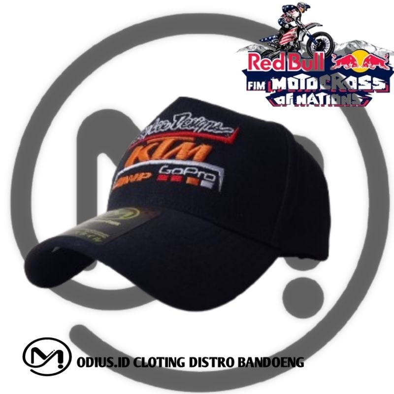 TOPI KTM GOPRO TIGER BLACK BASEBALL