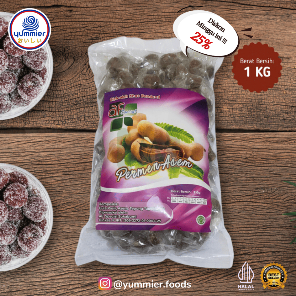 

Permen Gula Asem Tamarind Sugar Candy Berkhasiat AF 1 KG