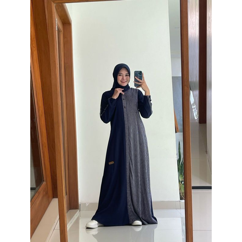 dress navy terbaru by Nadheefa Store