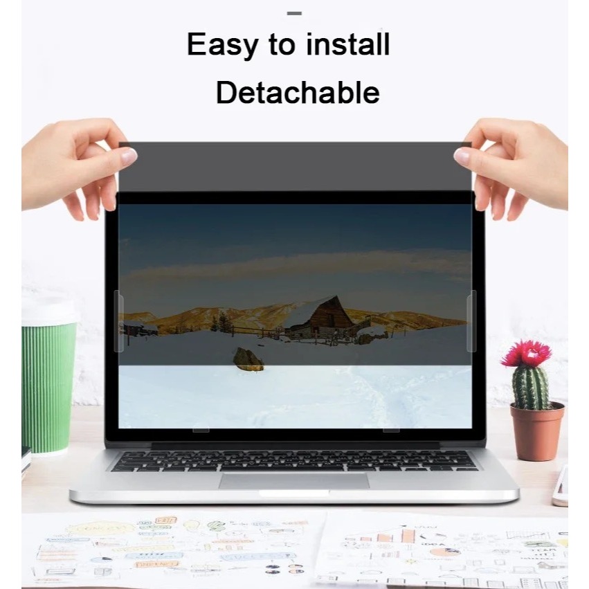 Laptop All Laptop 13.3 14 15.6 16 Inch Asus Lenovo Acer Dell HP Advan Privacy Screen Protector Guard