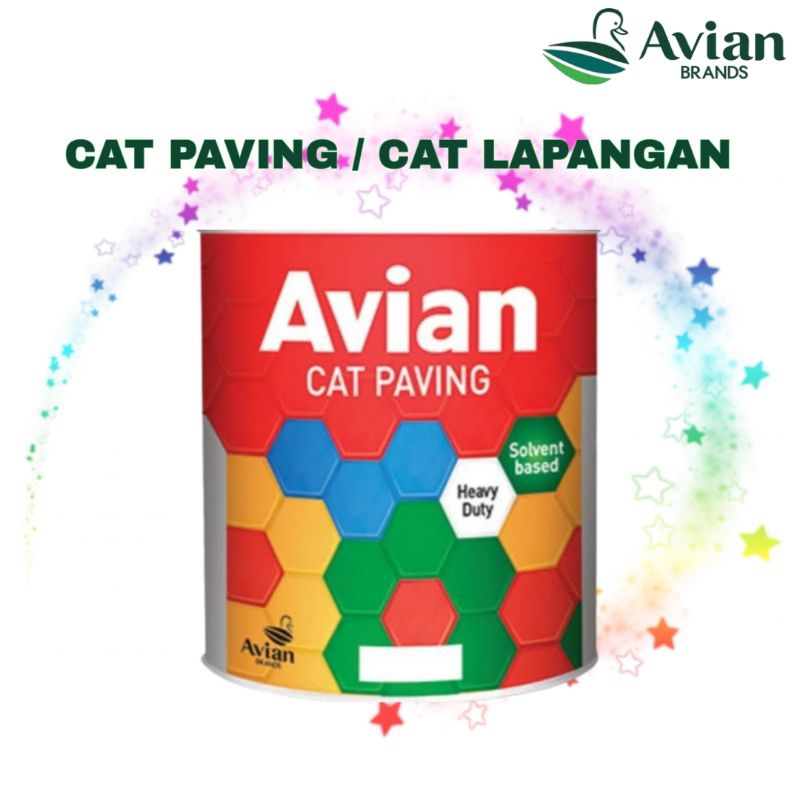AVIAN CAT PAVING PAINT SOLAVENT 5 KG SET/ CAT LAPANGAN MERK AVIAN / CAT PAVING MERK AVIAN VARIAN WAR