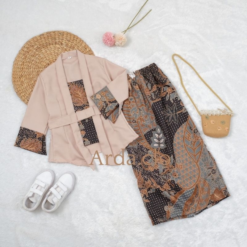 SETELAN KEBAYA KUTU BARU KATUN ANAK PEREMPUAN MODERN / SET BAJU ADAT ANAK / BAJU TRADISIONAL ANAK TK
