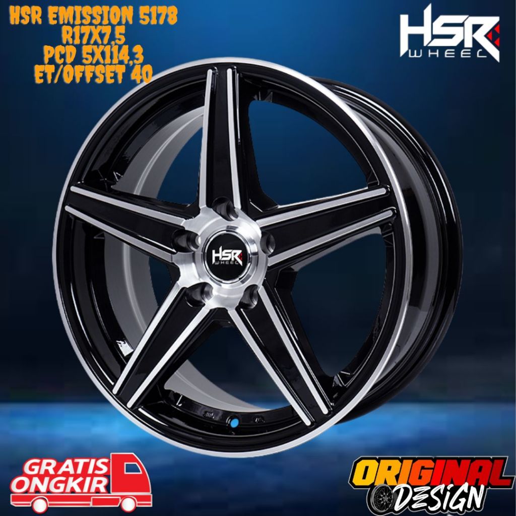 Velg Mobil HSR Ring 17 Pelek Racing R17 Untuk XPANDER , RUSH , TERIOS , JUKE