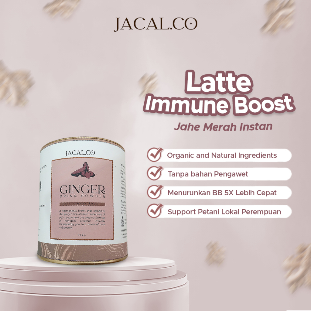 

JACAL.CO - Latte Immune Boost, Jahe Merah Bubuk Asli 100%, Minuman Sehat Alami untuk Kesehatan Tubuh