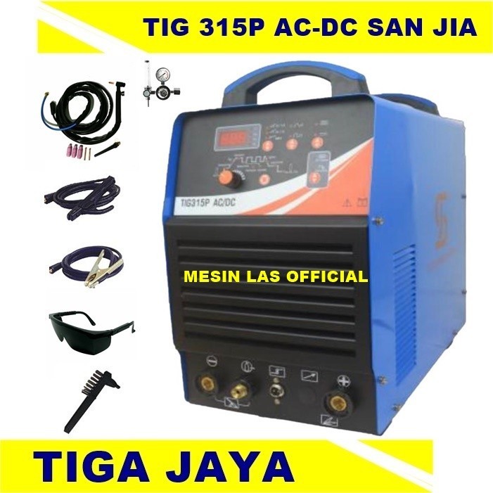 Mesin Las Aluminium Tig 315 P Ac-Dc Tiga Jaya Trafo Las Argon 315 A