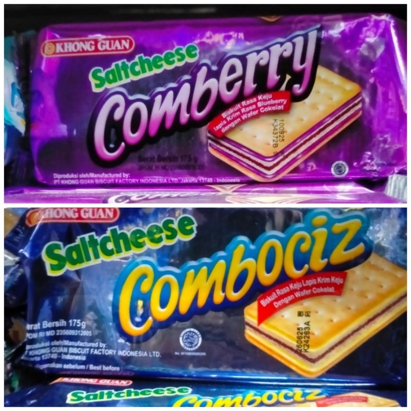 

Khong Guan Saltcheese Combo Combociz Comboberry 175gr