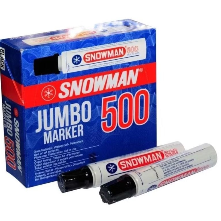 

Spidol Permanen Jumbo Snowman 500 /Pack isi 12 pcs - Marker