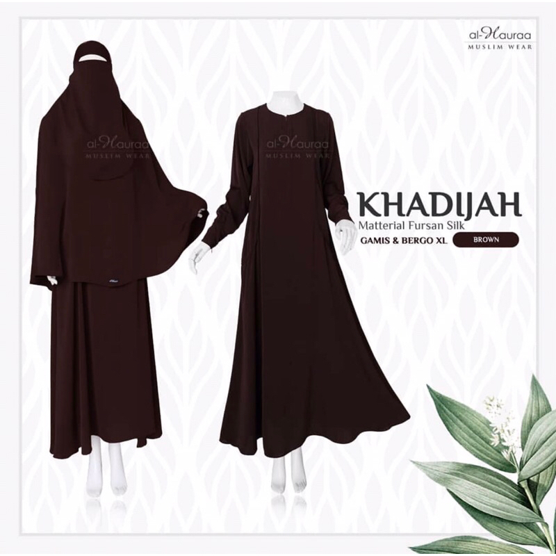 Gamis dan Bergo Khadijah by Al Hauraa size L