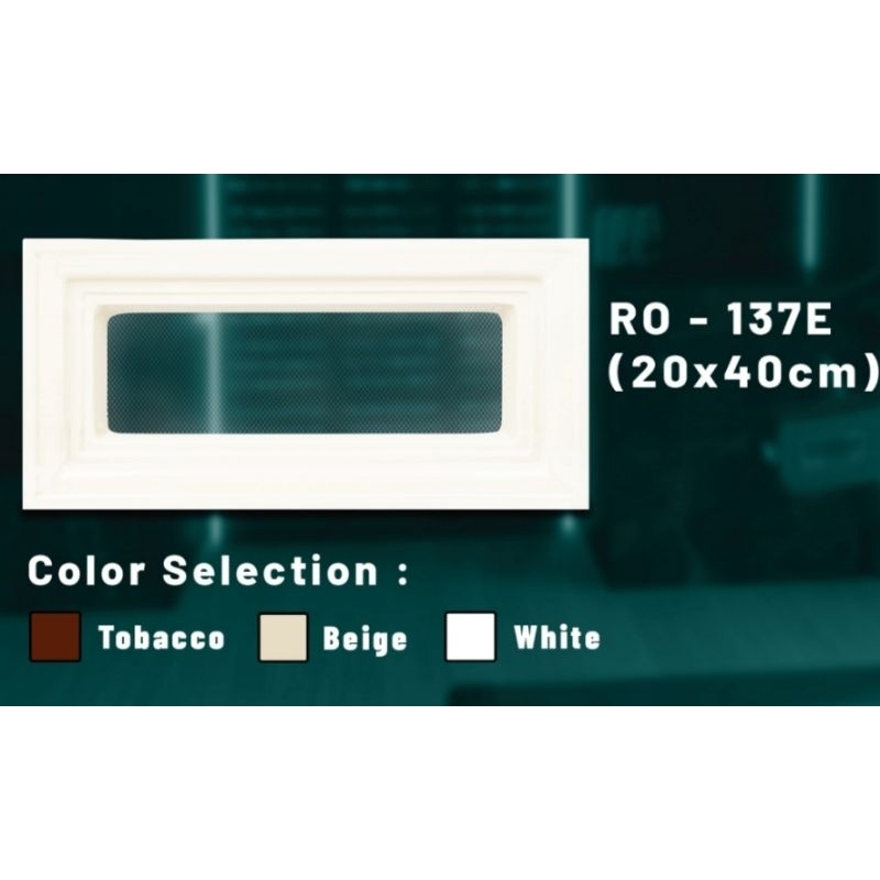 OLIV TRISENSA ROSTER KERAMIK 20X40 137E (KAWAT NYAMUK) LOSTER KERAMIK 20X40 LUBANG ANGIN KAWAT