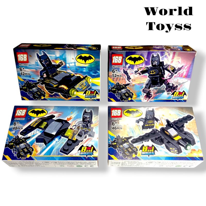 Mainan Edukasi Anak Bricks Heroes Batman Kendaraan Mobil Pesawat Batman Mainan Menyusun