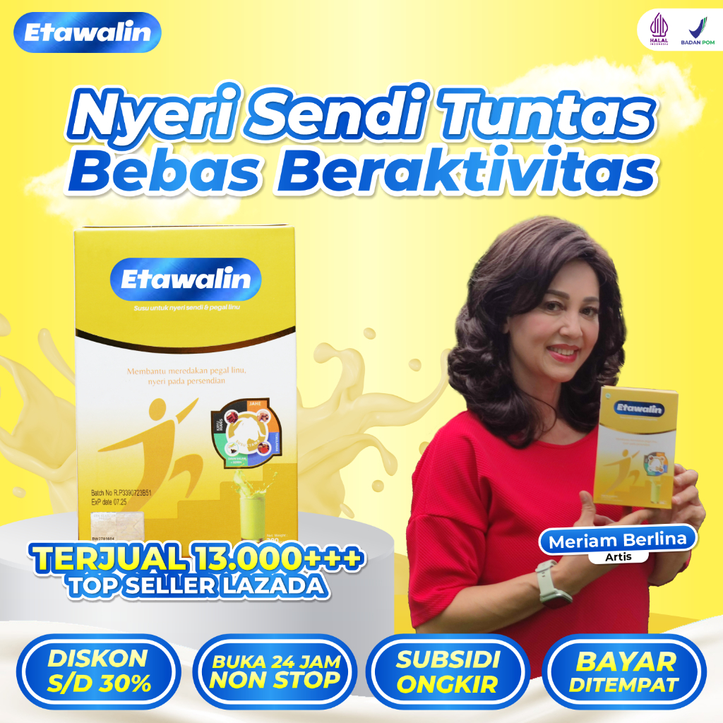 

Etawalin Original Susu Kambing Etawa Atasi Nyeri Sendi Asam Urat Rematik Tingkatkan Kepadatan dan Menjaga Kesehatan Tulang 200gr