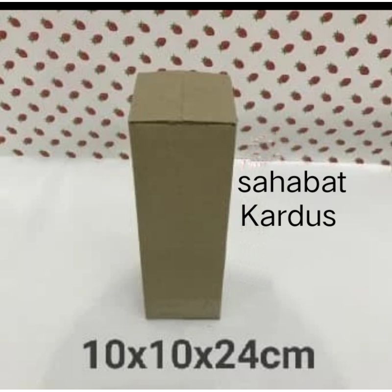 

kardus box Ukuran 10x10x24 cm single wall polos