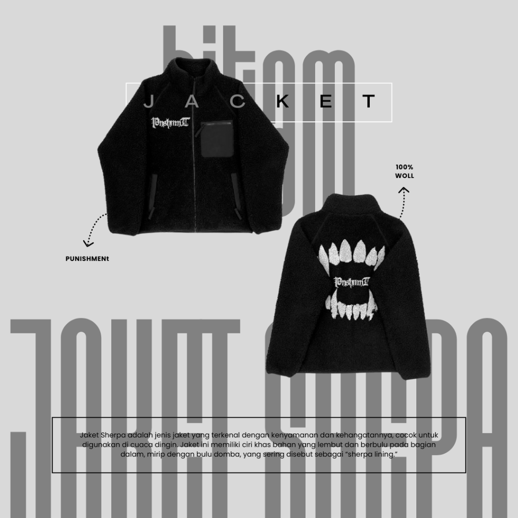 SHERPA ORIGINAL PUNISHMENT FULL BORDIL - JAKET SHERPA