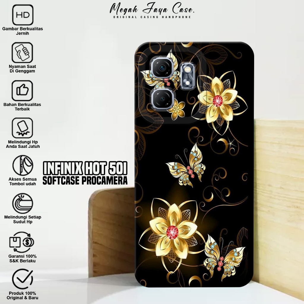 Softcase Infinix Hot 50i - Case Hp Hp Infinix Hot 50i Motif KP - Silikon Hp Infinix Hot 50i - Kondom