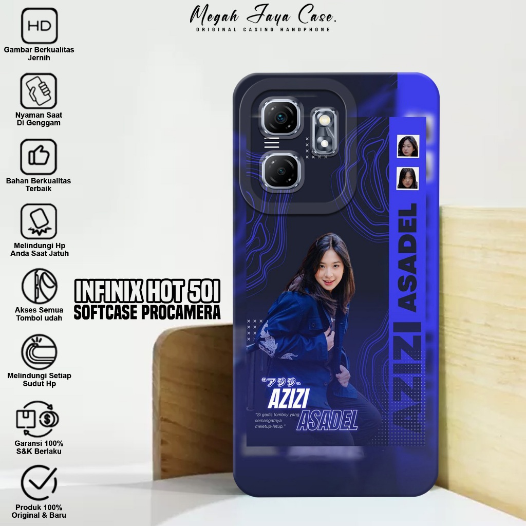 Softcase Infinix Hot 50i - Case Hp Hp Infinix Hot 50i Motif JKT48 - Silikon Hp Infinix Hot 50i - Kon