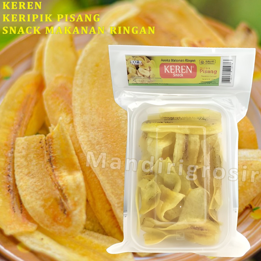 

Keripik Pisang Original * Keren Snack * Aneka Makanan Ringan * 150gr
