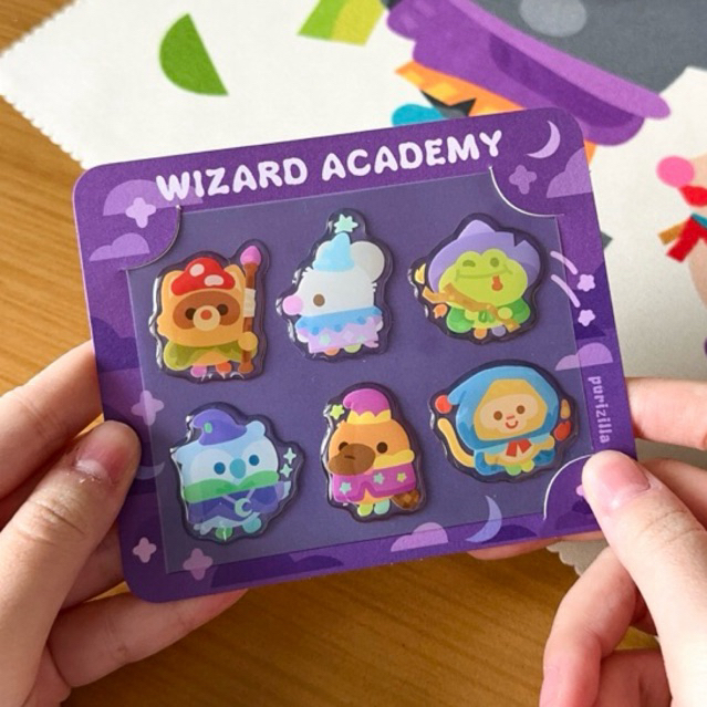 

Wizard Academy Jelly Stickers