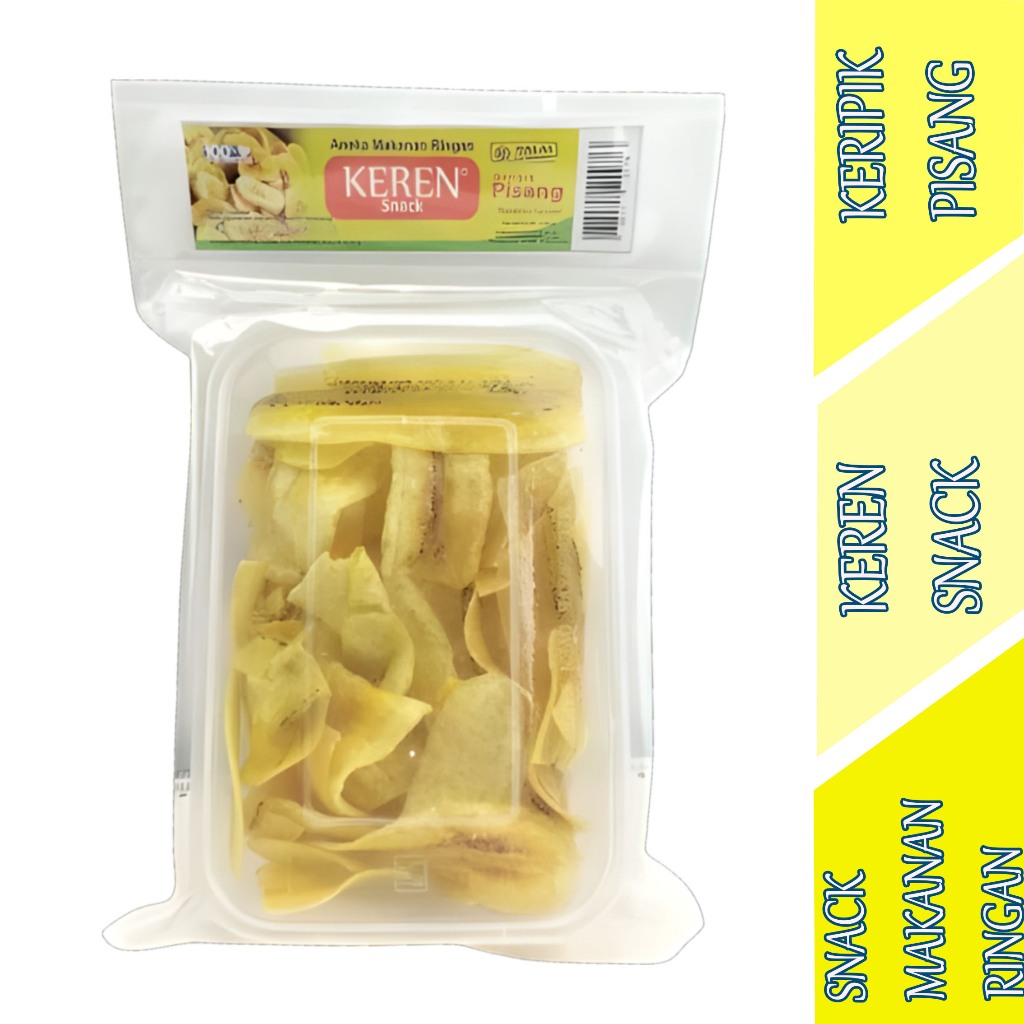 

Aneka Makanan Ringan - Keren Snack - Keripik Pisang Original - 150gr