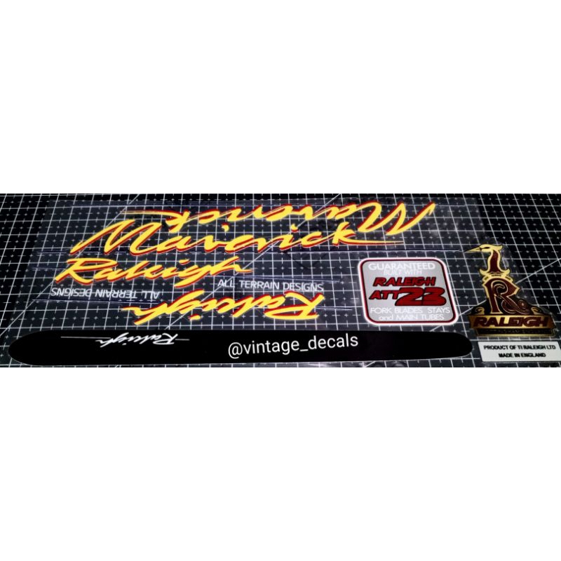 sticker sepeda RALEIGH MAVERICK