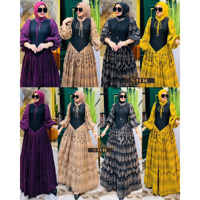 “SHR NEW 2024” READY MAXI DRESS KATUN PESONA LANGSING BEST SELLER BY SHR