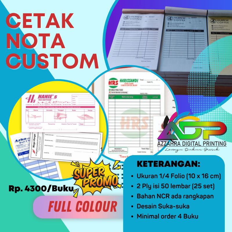 

Nota 2 Ply (2 lapis), Murah bisa pesan satuan