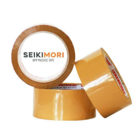 

Seikimori - Lakban OPP Tape 48 mm MC-45 Coklat / Bening