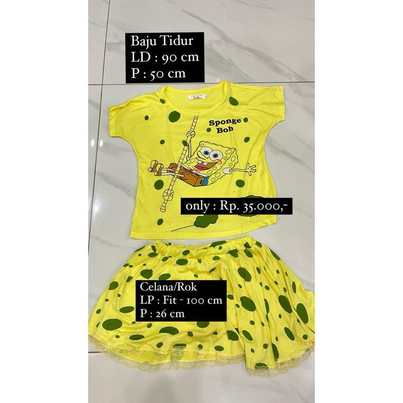 [PRELOVED] BAJU TIDUR WANITA | ONE SET PIYAMA | PIYAMA WANITA | BAJU TIDUR LUCU | BAJU TIDUR MURAH