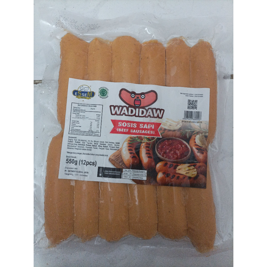 

Wadidaw sosis bakar mini 550 Gram isi 12