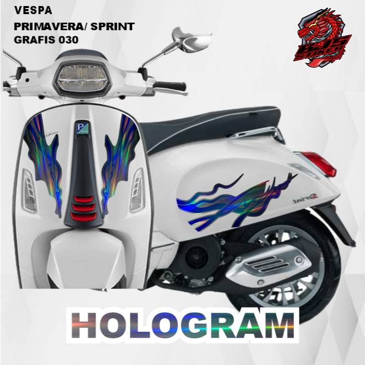 Stiker Sticker hologram Vespa 150 Vespa Primavera Vespa sprint g030 - Stiker Sticker hologram Decal 