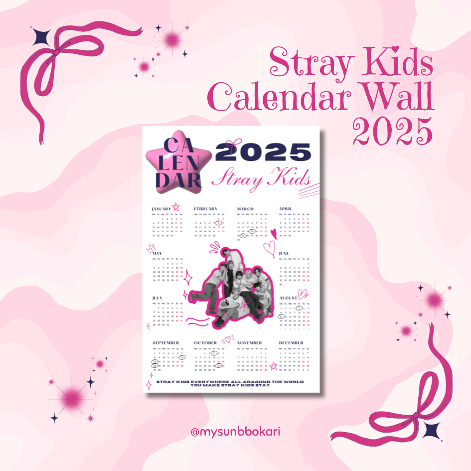 

Calendar wall Stray Kids Pinkeu Ver.