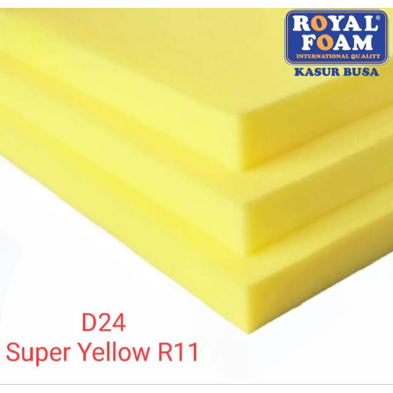 Busa Lapis Royal Foam Kuning Lembaran Ukuran 100x200cm Standard Kode R11 Density 24